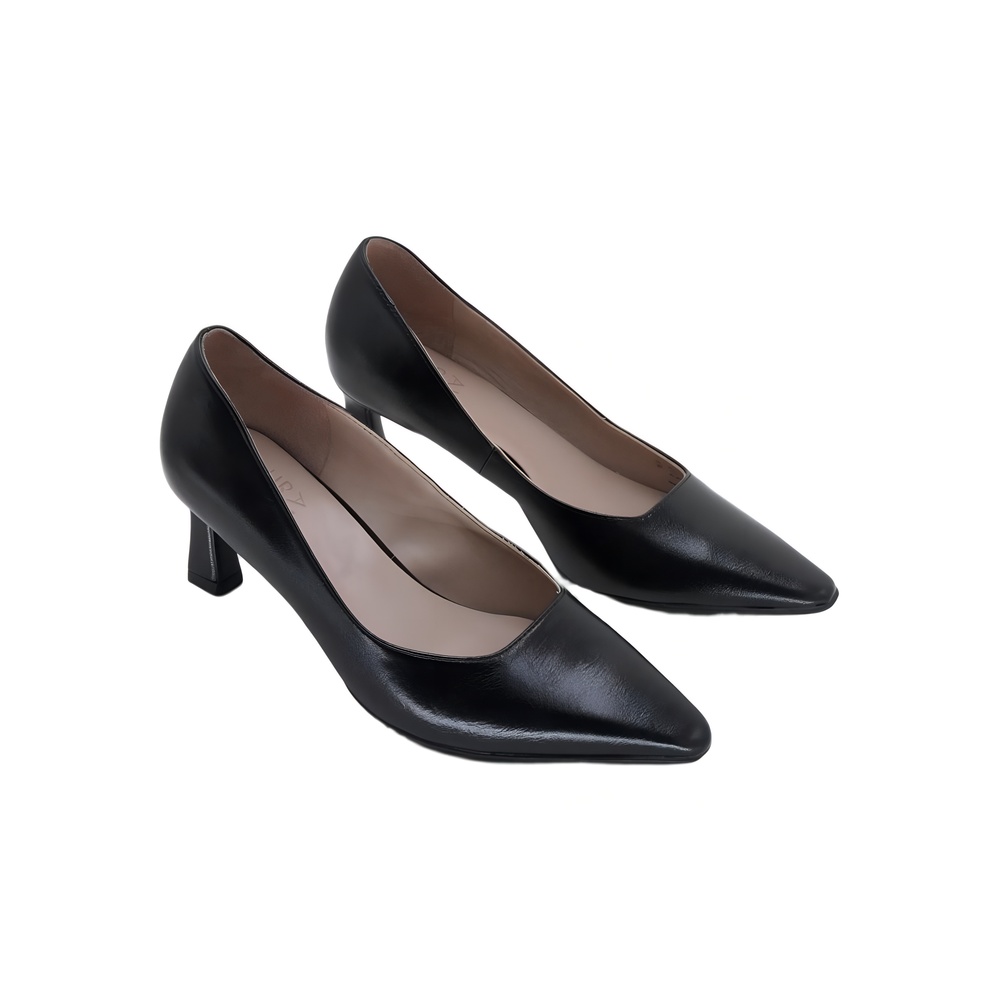 Naturalizer Womens Tylan Point Toe Pump Black Leather Size 6 - Picture 4 of 6